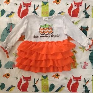 Pumpkin dress, 6-12 months
